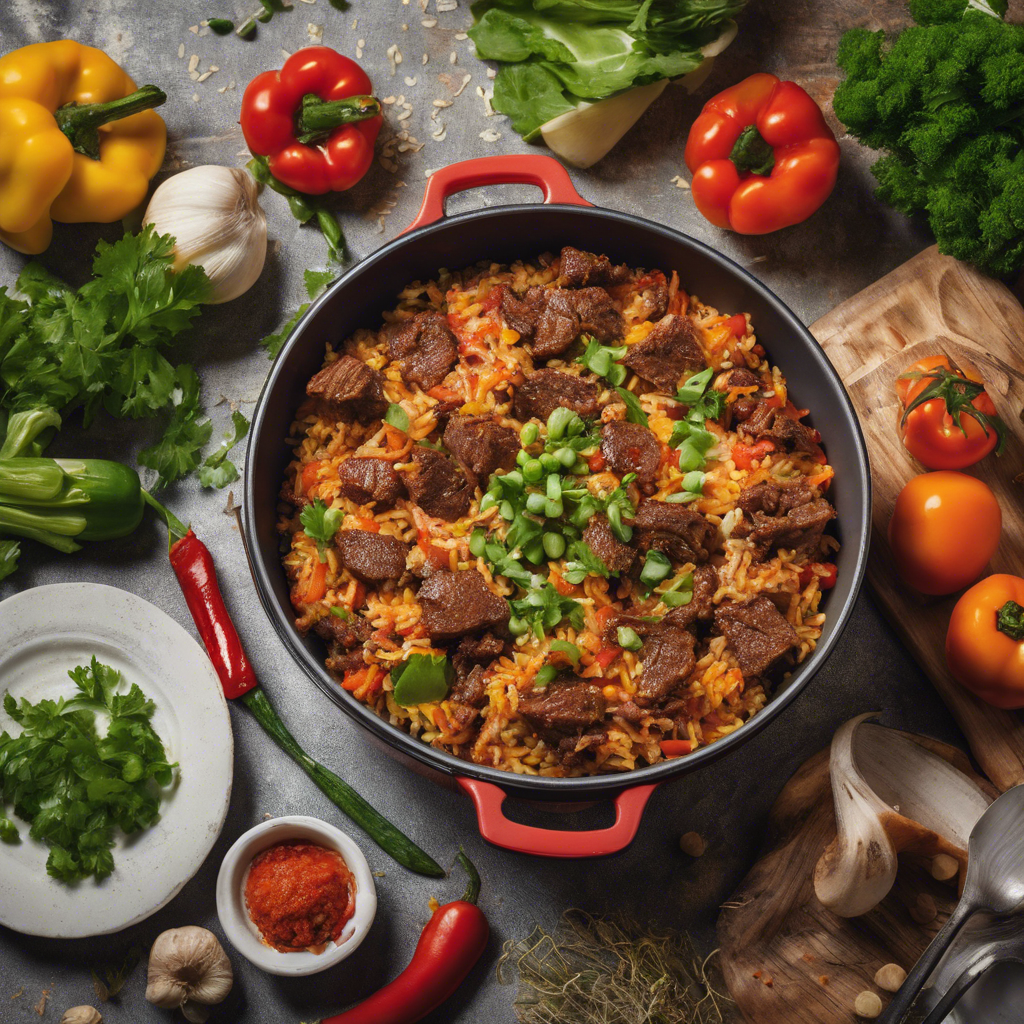 Spicy Beef and Vegetable Rice Casserole